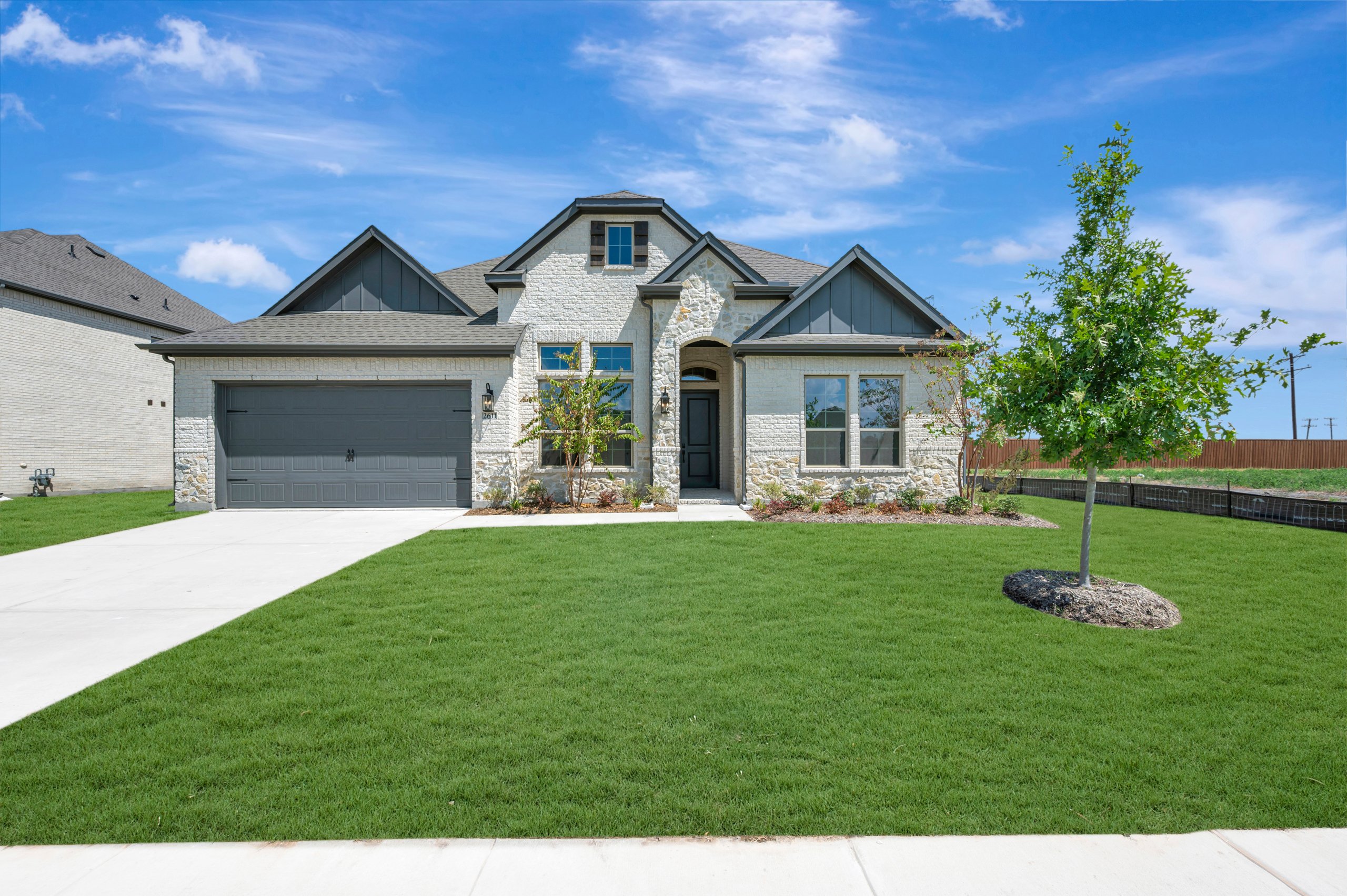 This home — photograph published by the builder