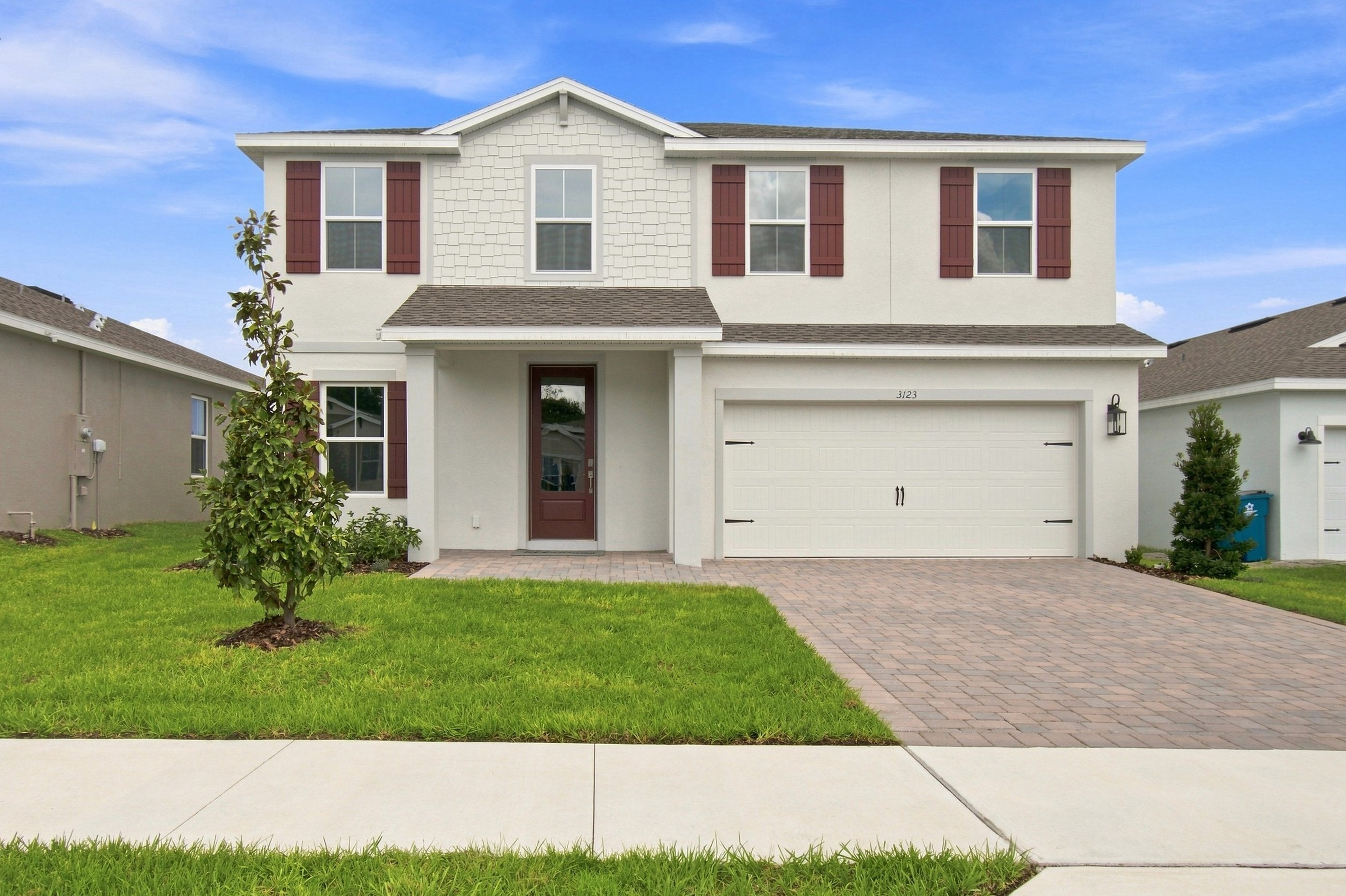 This home — photograph published by the builder
